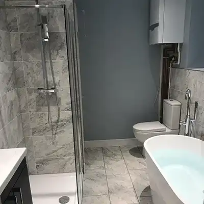 grey bathroom