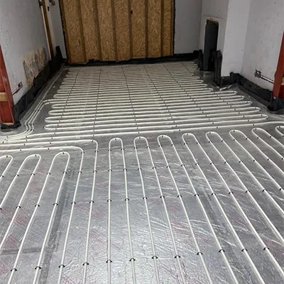 a floor that has been installed in a room